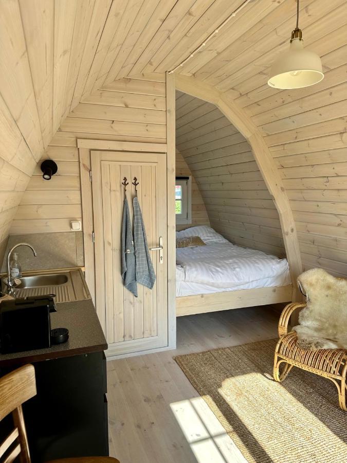 Lodge, Een Super Knus Tiny House, Nabij Vaarwater En Haven! Belt-Schutsloot Exterior foto